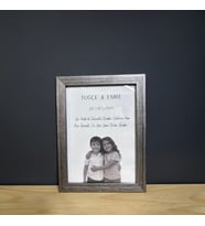 Çocukluk Fotoğraf Birleştirme, Çerçeve, Kişiye Özel, Konsept, Sevgiili Arkadaş Hediye (15x21) (Gri)
