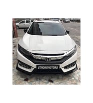 Body Kit Ön Lip 3 Parça Honda Civic Fc5 Kasa Uyumlu Parlak Siyah