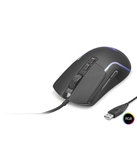 Mouse Optik 1200–2400 Dpi Usb Rgb - Siyah GM170B/LA