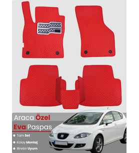 SEAT LEON 1P (2006-2012) Uyumlu EVA Paspas Tam Set–Oto Paspas,Araca Özel,Kolay Montaj
