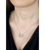 Union Zirconia Kadın Kuğu Gümüş Kolye