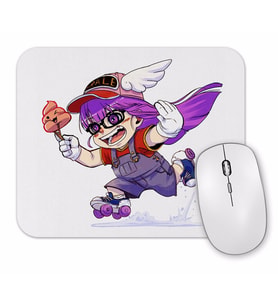 Girl in Line Mouse Pad