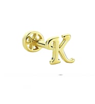 Glorria Altın K Harfi Tragus Piercing