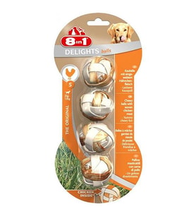8 in 1 Delights Bones Köpekler İçin Çiğneme Topu Small 4 Adet