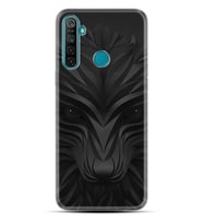 Realme 5i 5 Pro 6i 7 Pro 8 Kılıf Desemli Silikon Black Fox 1325