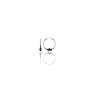 Söğütlü Silver Gümüş 12 mm mini  işlemeli halka küpe