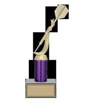 ODAK KUPA - Figürlü Kupalar - Dart Figürlü Kupalar FG-002 A - 28 cm