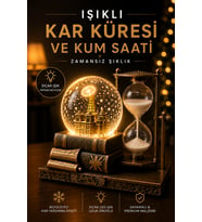 Kum Saatli Eyfel Kulesi Kristal Küre Dekoratif Masa Lambası Nostaljik Masa Dekoru-Karışık