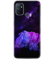 OnePlus Nord N10 Kılıf Silikon Desen Purple Mountain 1640
