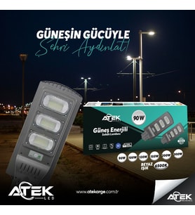 Güneş Enerjili Sokak Lambası 120 W