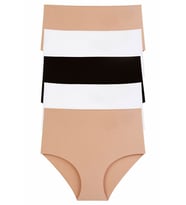 Kadın Külot Ekstra Yüksek Bel Lazer Kesim Esnek Iz Yapmayan 5 li Paket MIXCOLOR