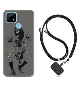 Realme C11 C21 C21Y C25Y C11 2021 Kılıf Boyun Askılı Silikon Purest Evil 1627