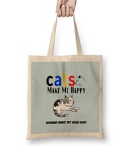 Funny Cat Lover Funny Cat Lover Gifts For Women Men Kids Bez Çanta Uzun Saplı