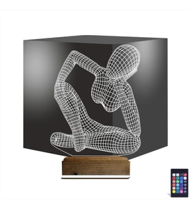 Luvivia Minimalist Heykel Kadın 3D Lamba - Masa Gece Lambası