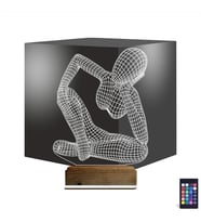 Luvivia Minimalist Heykel Kadın 3D Lamba - Masa Gece Lambası