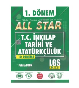 Newton Yayınları LGS İnkılap Tarihi 1.Dönem 10 Deneme Sınavı