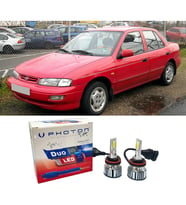 Kia Sephia Led Xenon Uzun + Kısa Far Ampulü H4 Duo Yeni Seri Beyaz 1992-2004