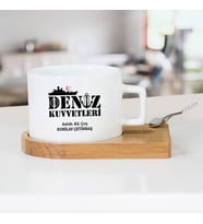 Kişiye Özel Deniz Kuvvetleri İçin Hediyelik Çay Fincanı