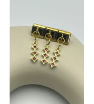 Çelik Gold Kırmızı Sallantılı Nomi Charm - 25crm108