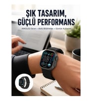 Mey İthalat® AMOLED Ekran 49mm Ultra Tasarım 3 Kordonlu Akıllı Saat Yeni Nesil