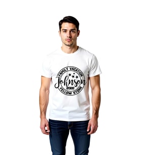 Erkek Aile Tatili Baskılı Tişört Yellowstone Temalı Kişiselleştirilebilir Vintage Stil Rahat Kesim