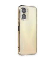 Vivo Y16 Kılıf Razer Lensli Silikon - Gold