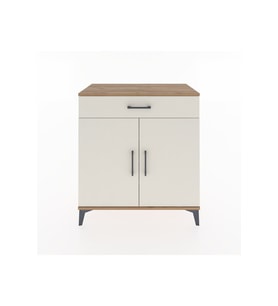 Hyperion Şifonyer 3 Raflı Tek Çekmeceli 2 Kapaklı 88x44x96 Çam-Aytaşı