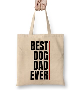 Best Dog Dad Ever 010 Bez Çanta Uzun Saplı