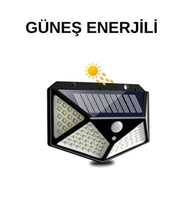 Solar Sensörlü Duvar Lambası Bahçe Lambaso Parlak Beyaz Işık Suya Dayanıklı