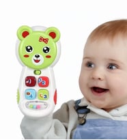 Eğitici Oyuncak Telefon – Işıklı, Müzikli ve Aktivite Bebek Telefonu Hediyelik (Yeşil)