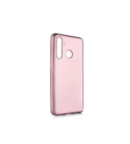 Realme 5 Pro Uyumlu Kılıf Zore Premier Silikon Kapak (Rose Gold Altın)