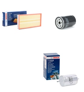 Bosch Filtre Bakım Seti Skoda Octavia 1.6 Benzinli 1999-2004 1U2 Hava + Yağ f. + Yakıt Filtre Bosch