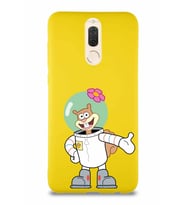 Huawei Mate 10 Lite Soft Premier Kapak Sandy Tasarımlı Silikon Kılıf - Sarı (Şeffaf)