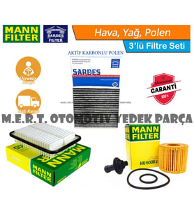 Toyota Avensis 1.6 Benzinli Filtre Bakım Seti (2009-2016) (483848591)
