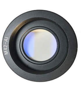 Nikon İçin M42 Lens Kullanım Adaptörü Optikli (Siyah)