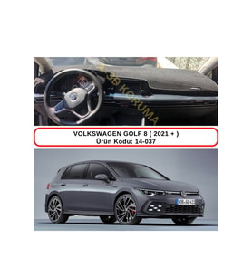 Volkswagen Golf 8 (2021+) Torpido Koruması / Halısı / Örtüsü / Kılıfı
