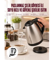 Çelik Su Isıtıcı Kettle Dayanıklı Paslanmaz Çelik Uzun Ömürlü