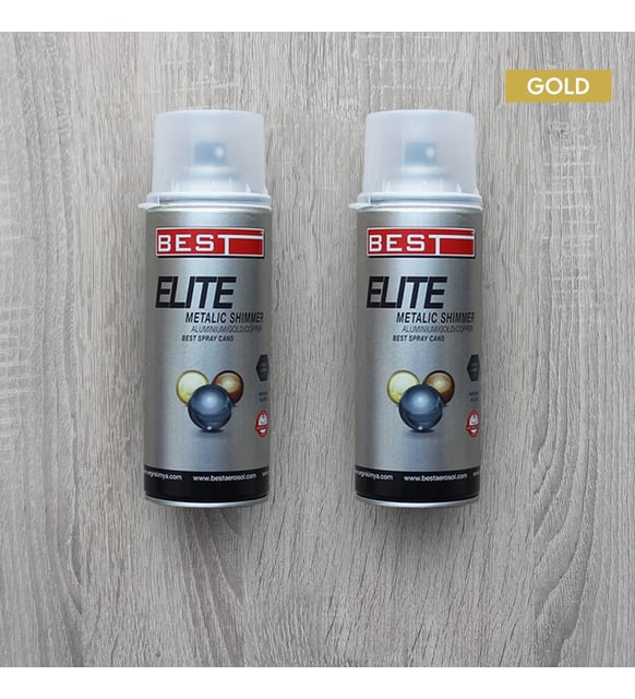 Sprühfarbe Zinc-Gold, 400 Ml | Hochglanz, Schnelltrocknend, Für Metall, Holz, Kunststoff & Mehr