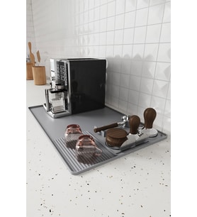 Gri 38,5x58 cm Silikon Kahve Makinesi Pedi Tamper Matı Tamper Tutucu cin963
