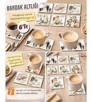 Evlilik 7x7 – 6’lı Set Dekoratif Kare Tasarım