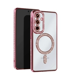 Samsung Galaxy A25 5G Joke Simli Magneticsafe Kılıf - Pembe