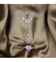 Pandora Pink Melek Kanadı ve Yüzük Set