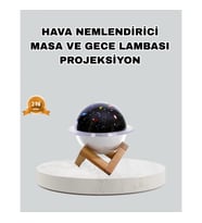 Mey İthalat® Aromaterapili USB Hava Nemlendirici – Projeksiyon Işıklı, Sessiz ve Şık Tasarım