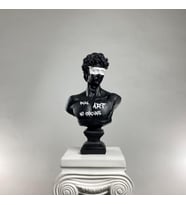 David 'Buy Art No Cocaine' Dekoratif Heykel, Pop Art Roma Yunan Heykelleri