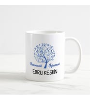 Matematik öğretmeni isme özel kupa bardak