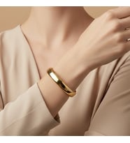 XUPING JEWELRY 14 Ayar Altın Kaplama, Kelepçe Model Bilezik