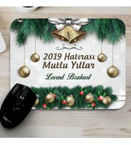 Kişiye Özel Yılbaşı Hatırası Hediyelik Mouse Pad
