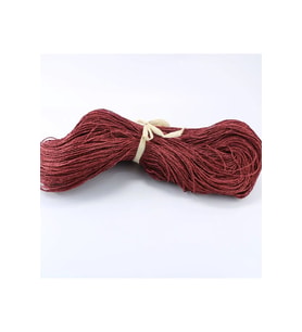 Bordo Renk Çile Kağıt İp Çanta Ipi Supla Ipi No:62 - (550-600 gr)