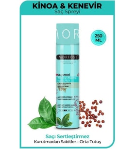 Morfose Kinoa Şekillendirici Saç Spreyi 250 ml Doğal Görünümle Güçlü Tutuş Sağlar
