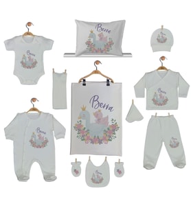 Pia Baby Gl 2203 11 Parça İsme Özel Hastane Çıkışı